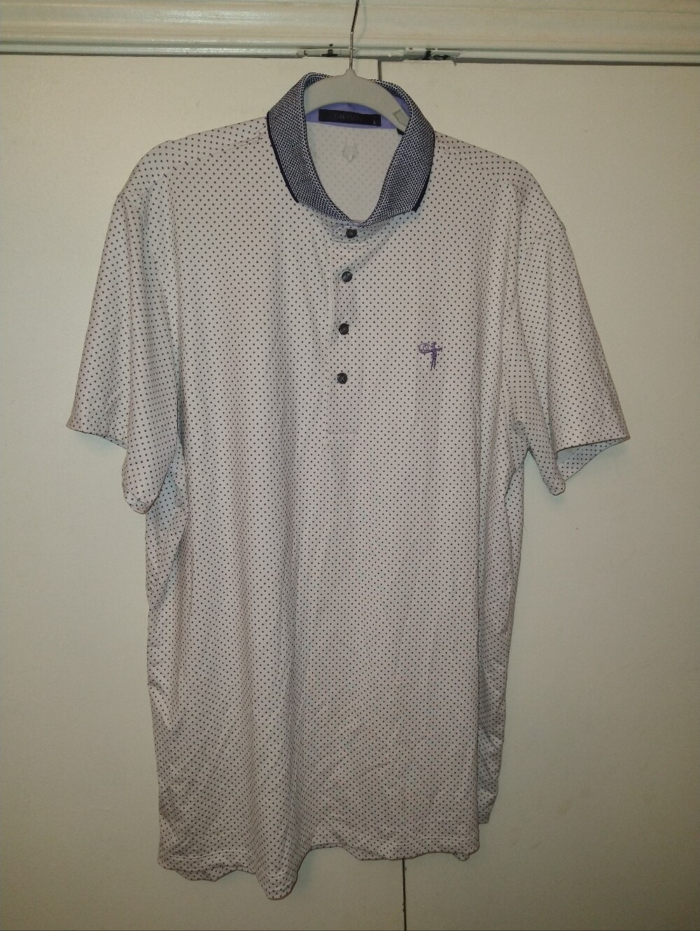 Greyson Performance Short Sleeve Golf Polo Shirt Men's sz Large W/Logo.